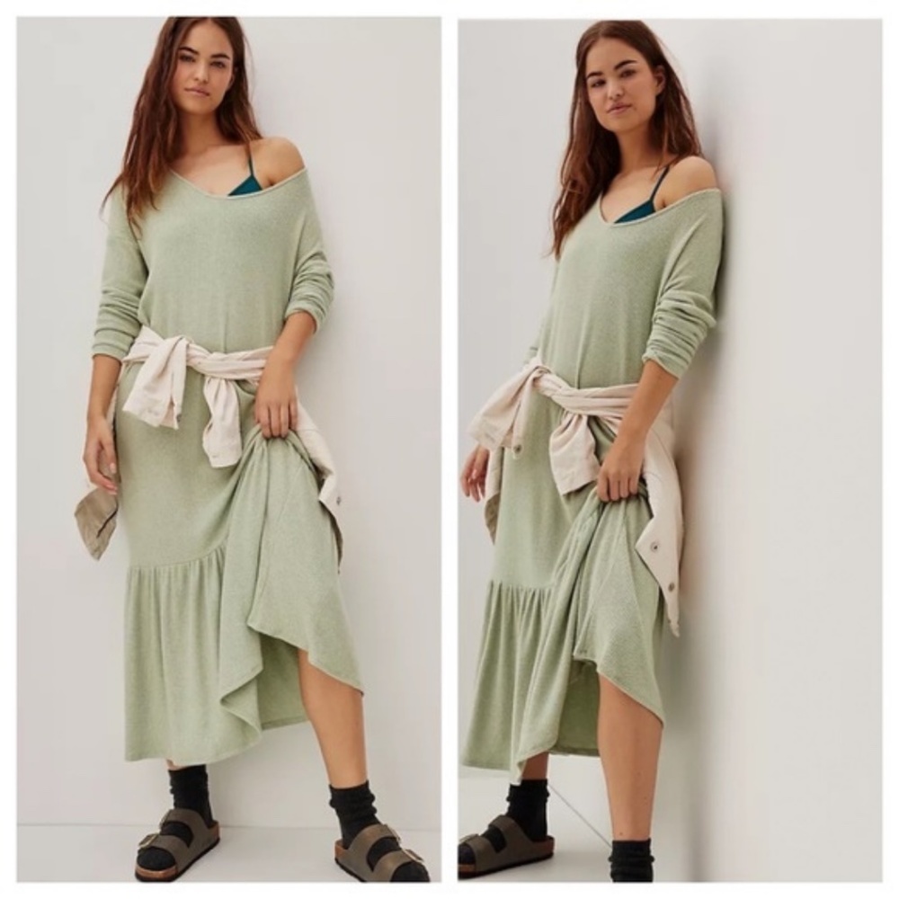 Anthropologie Taylor Flounce Maxi Dress - Picture 1 of 9